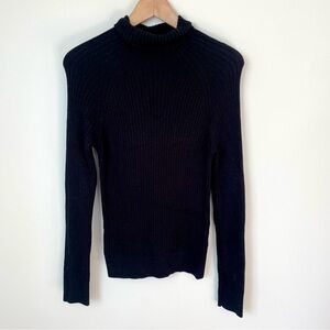 Dynamite Black Ribbed Turtleneck Sweater
